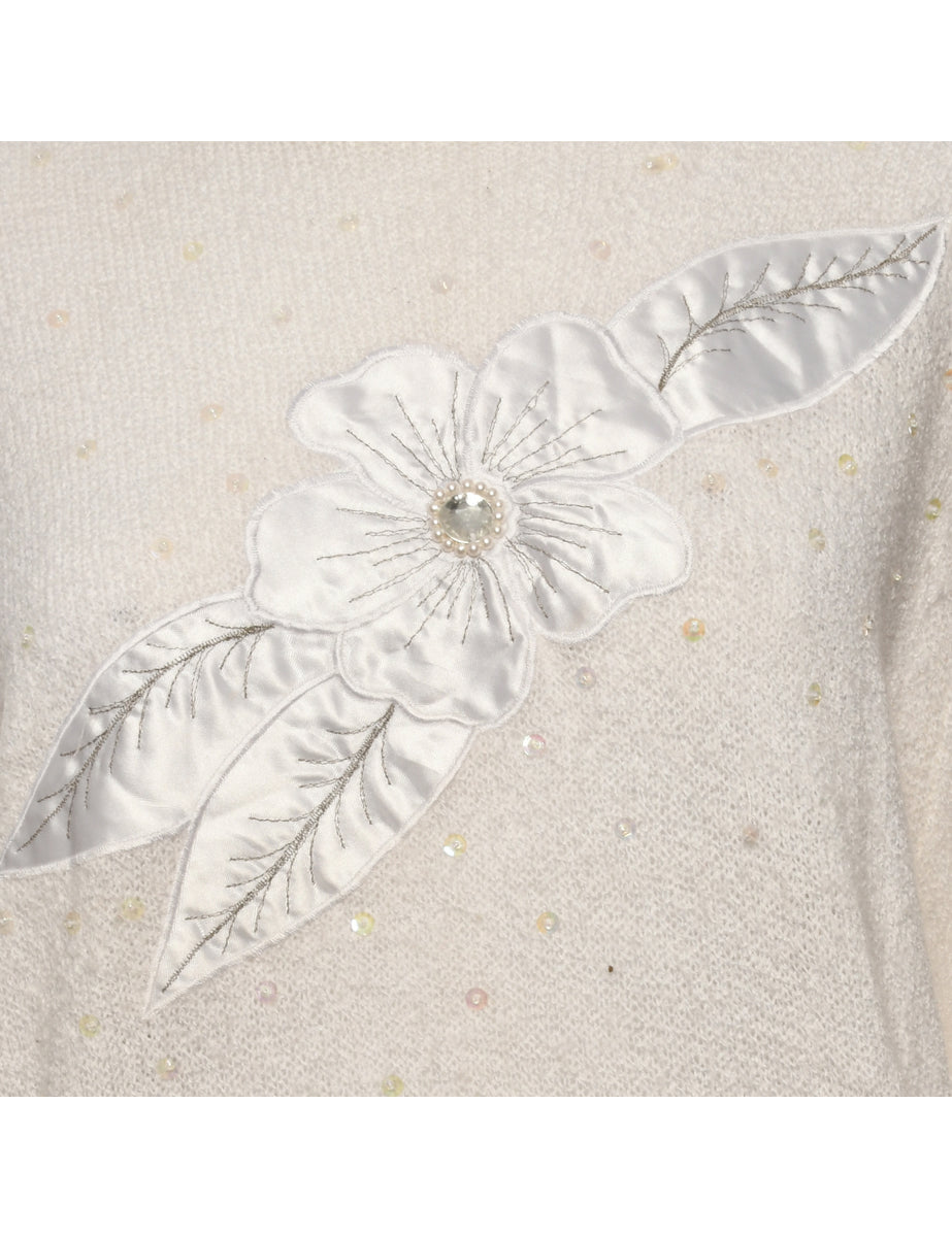 Embroidered Jumper - M