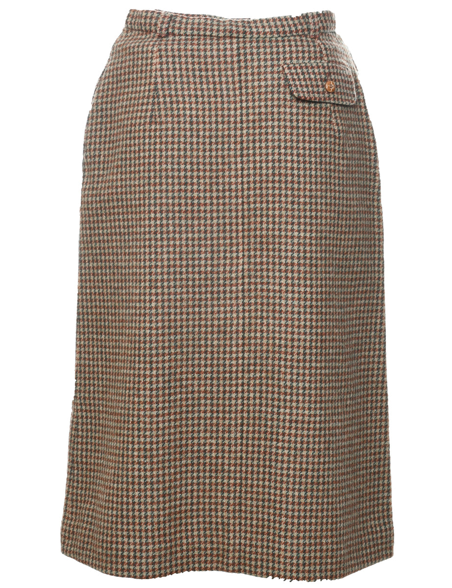 Wool Pendleton Pencil Skirt - S