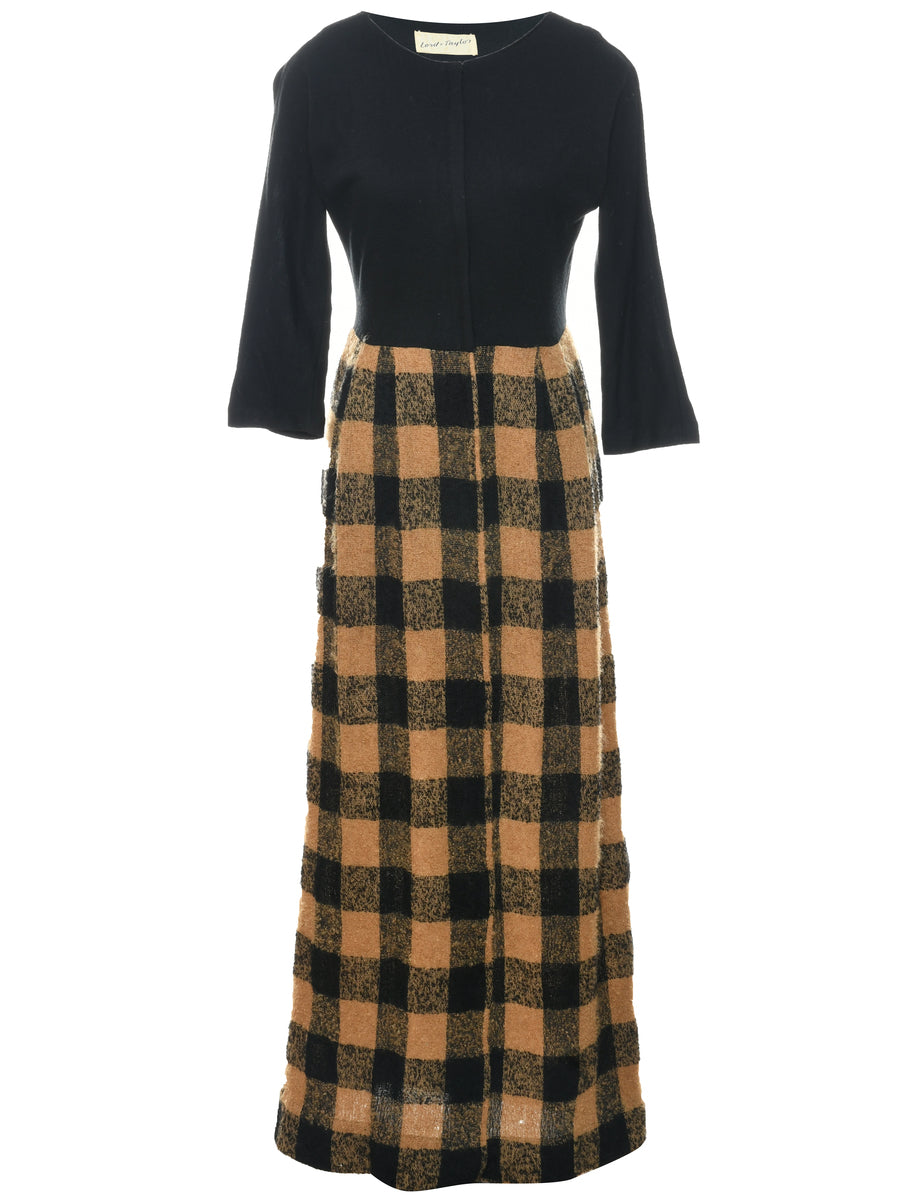 Checked Maxi Dress - M