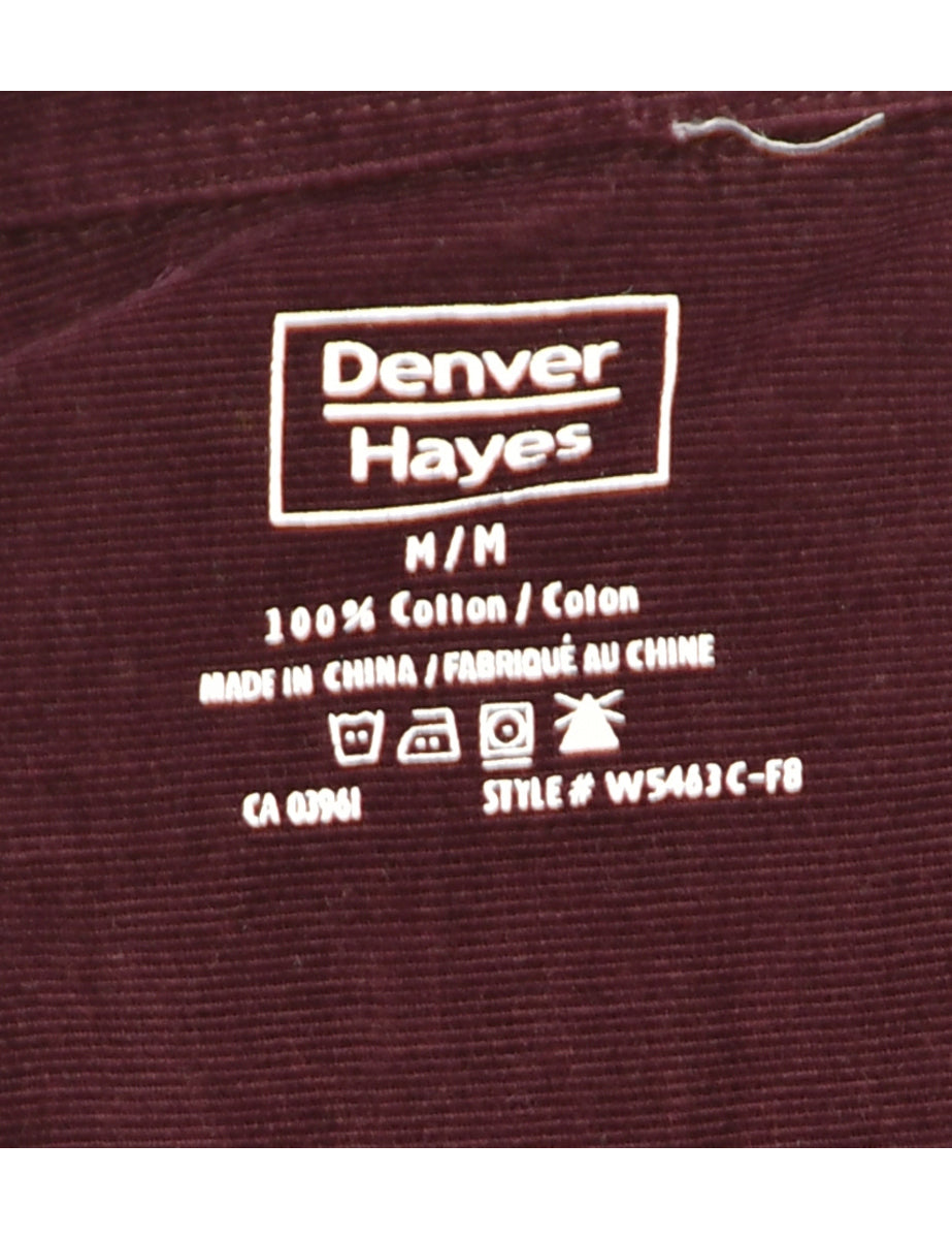 Corduroy Plum Shirt - L