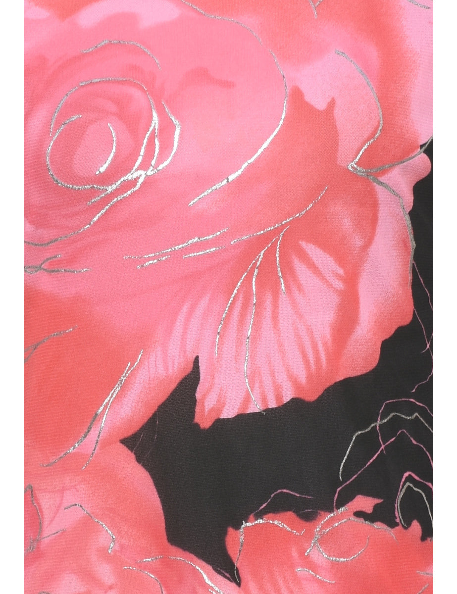 Floral Y2K Evening Top - L
