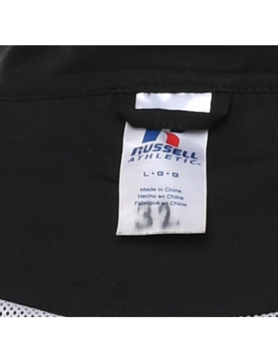 Russell Athletic Black & White Nylon Jacket - L
