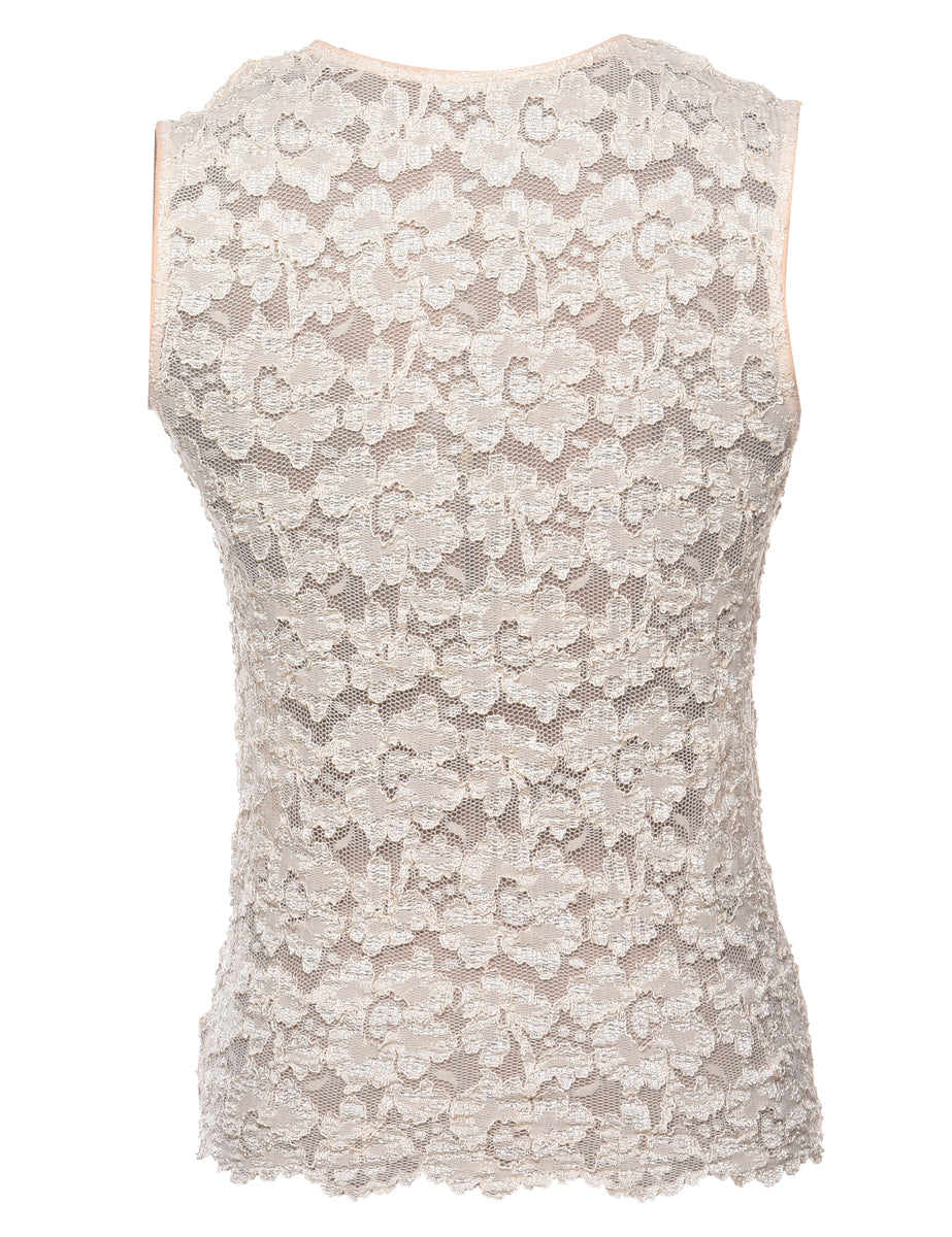 Off-White Lace Top - XS