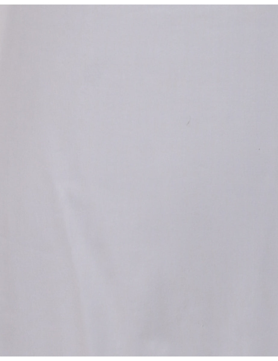 Classic White Slip Dress - M