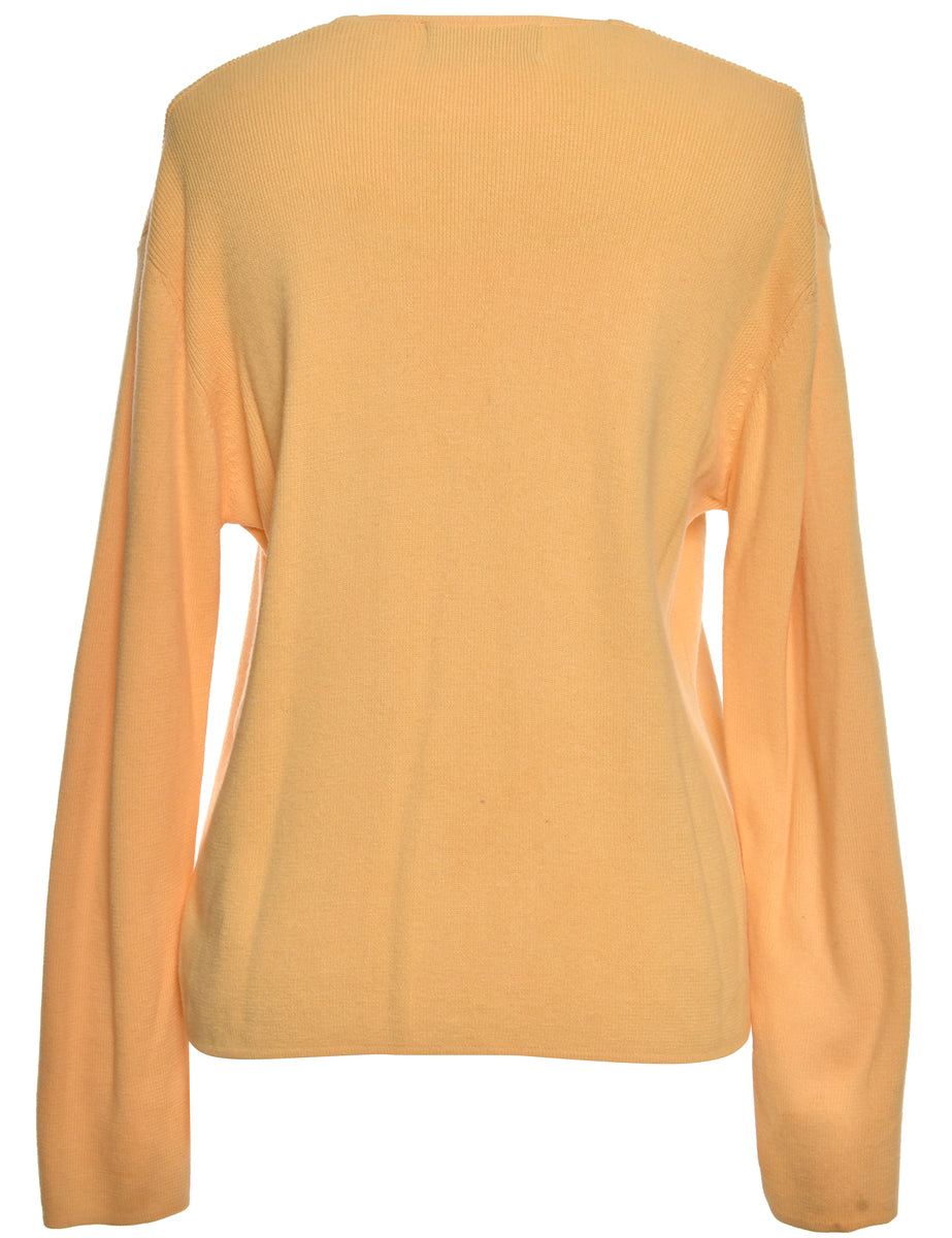 Yellow Sag Harbor Cardigan - M