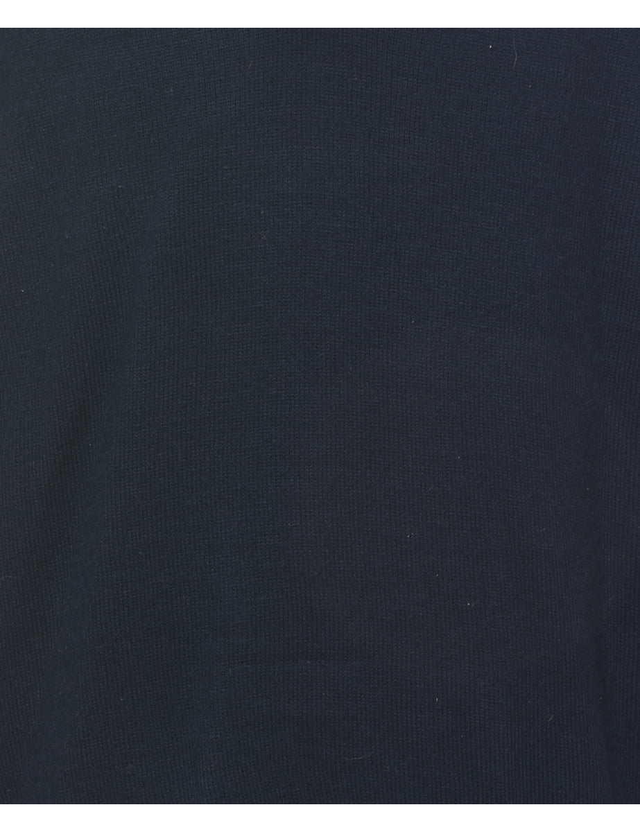 Long Sleeved Navy Jumper - XL