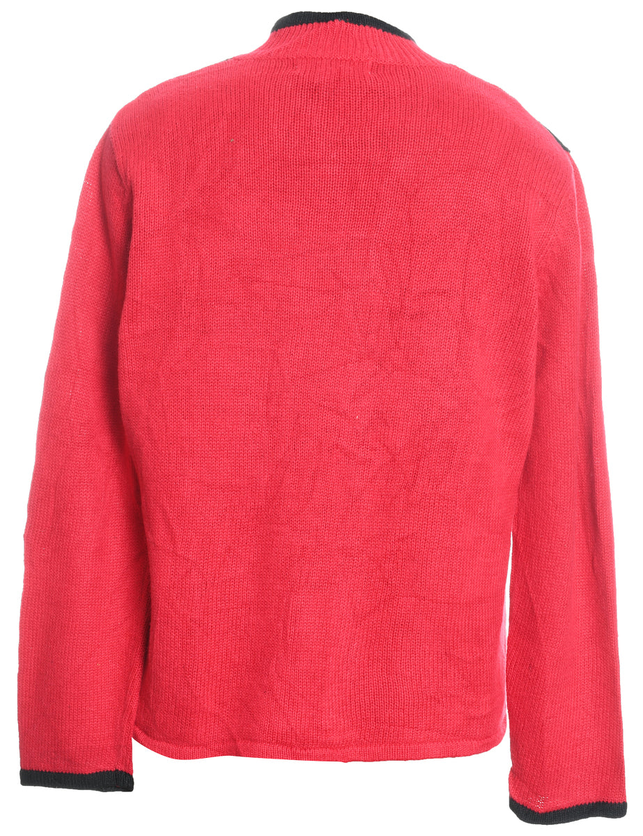 Snowman Christmas Cardigan - M