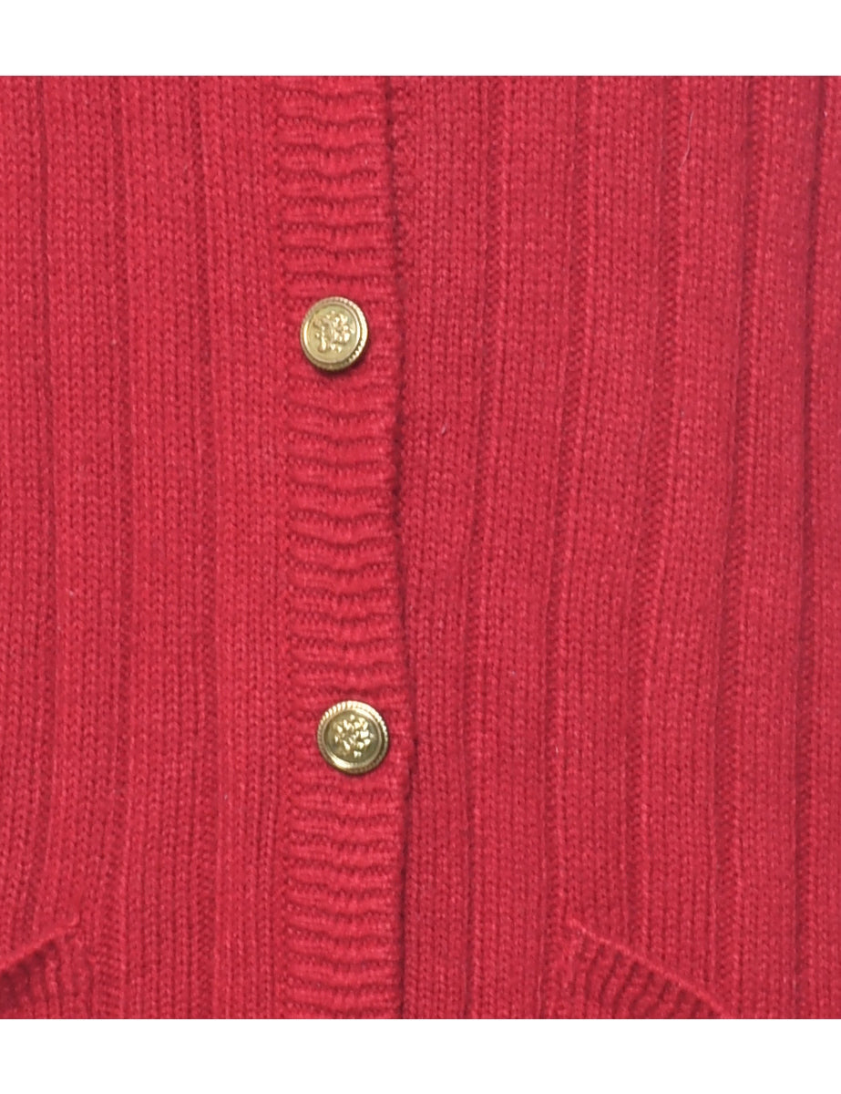 Maroon Cardigan - M