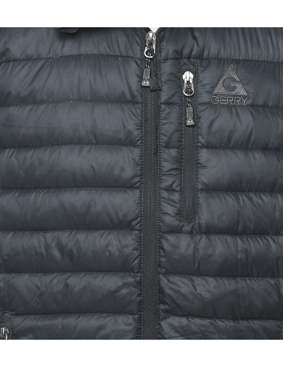 Gerry Zip Front Black Puffer Jacket - M