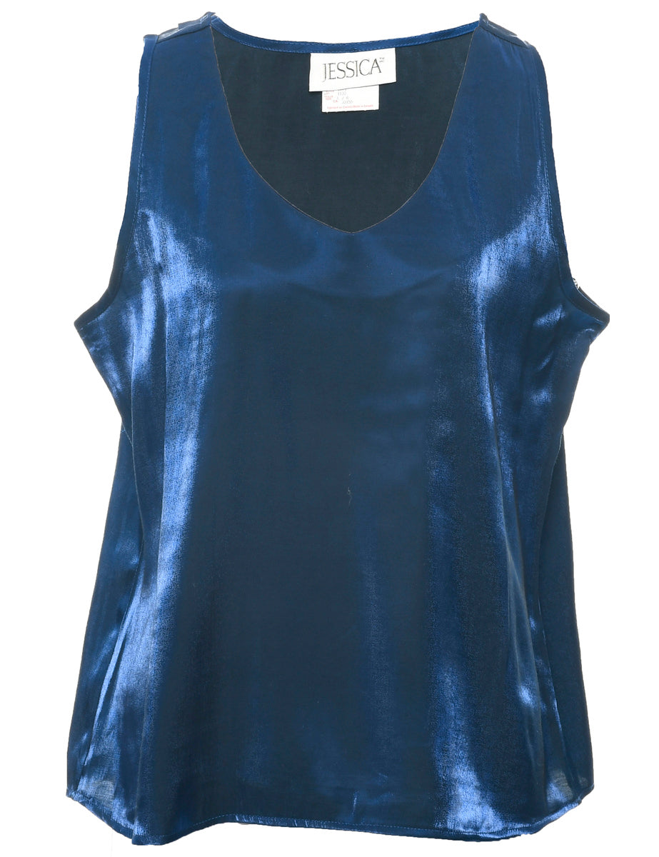 Navy Evening Top - L