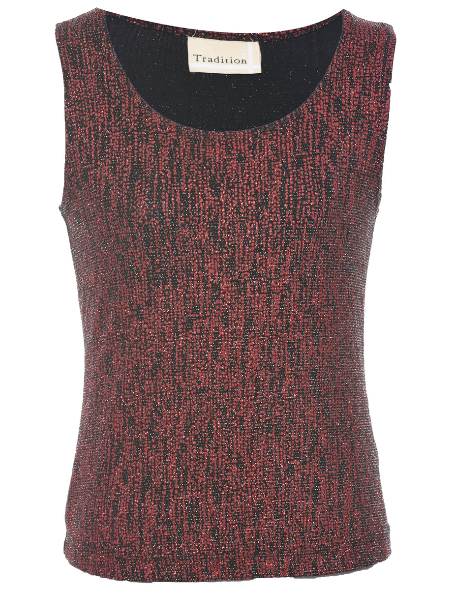 Metallic Evening Top - S