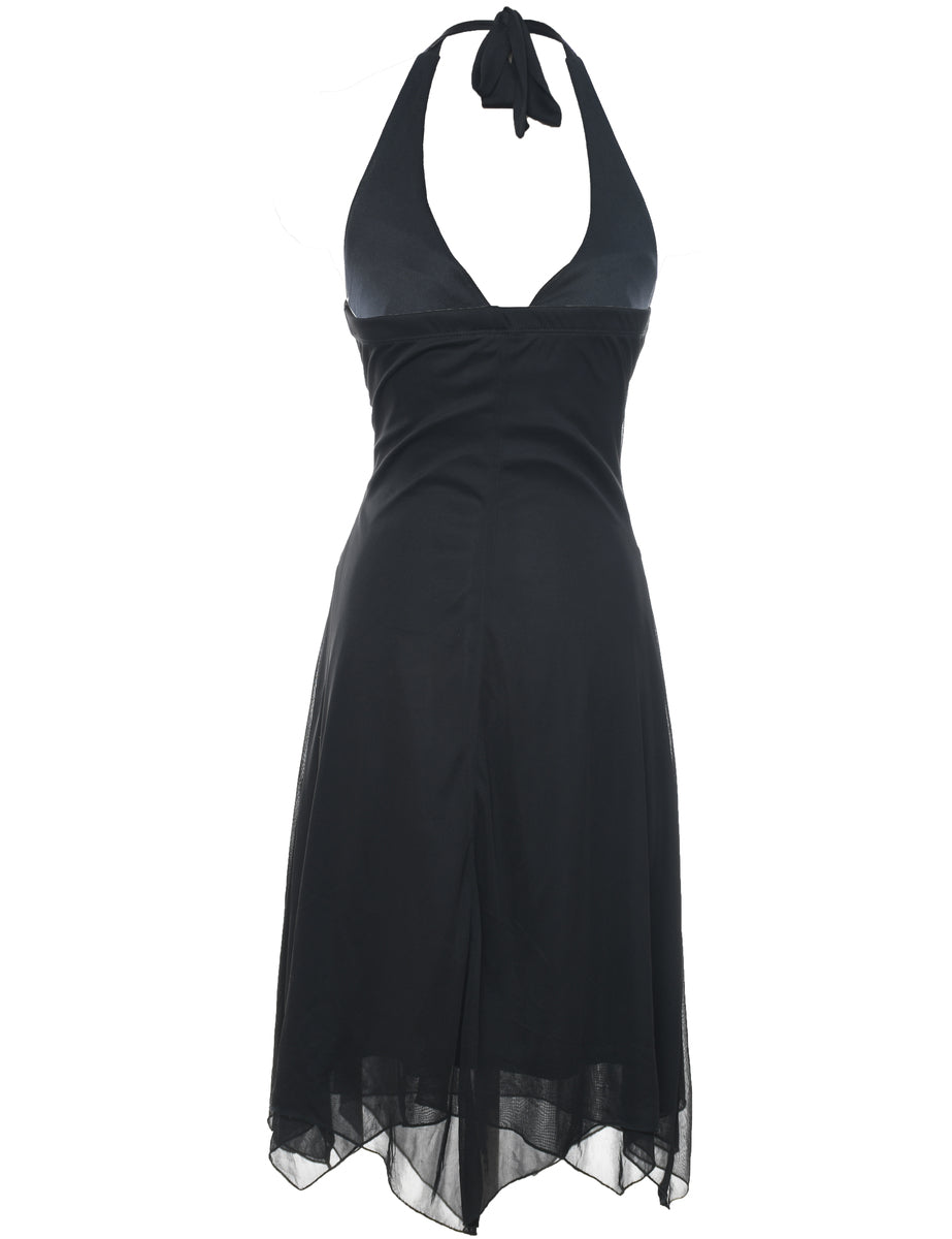 Y2K Halter Evening Dress - XS