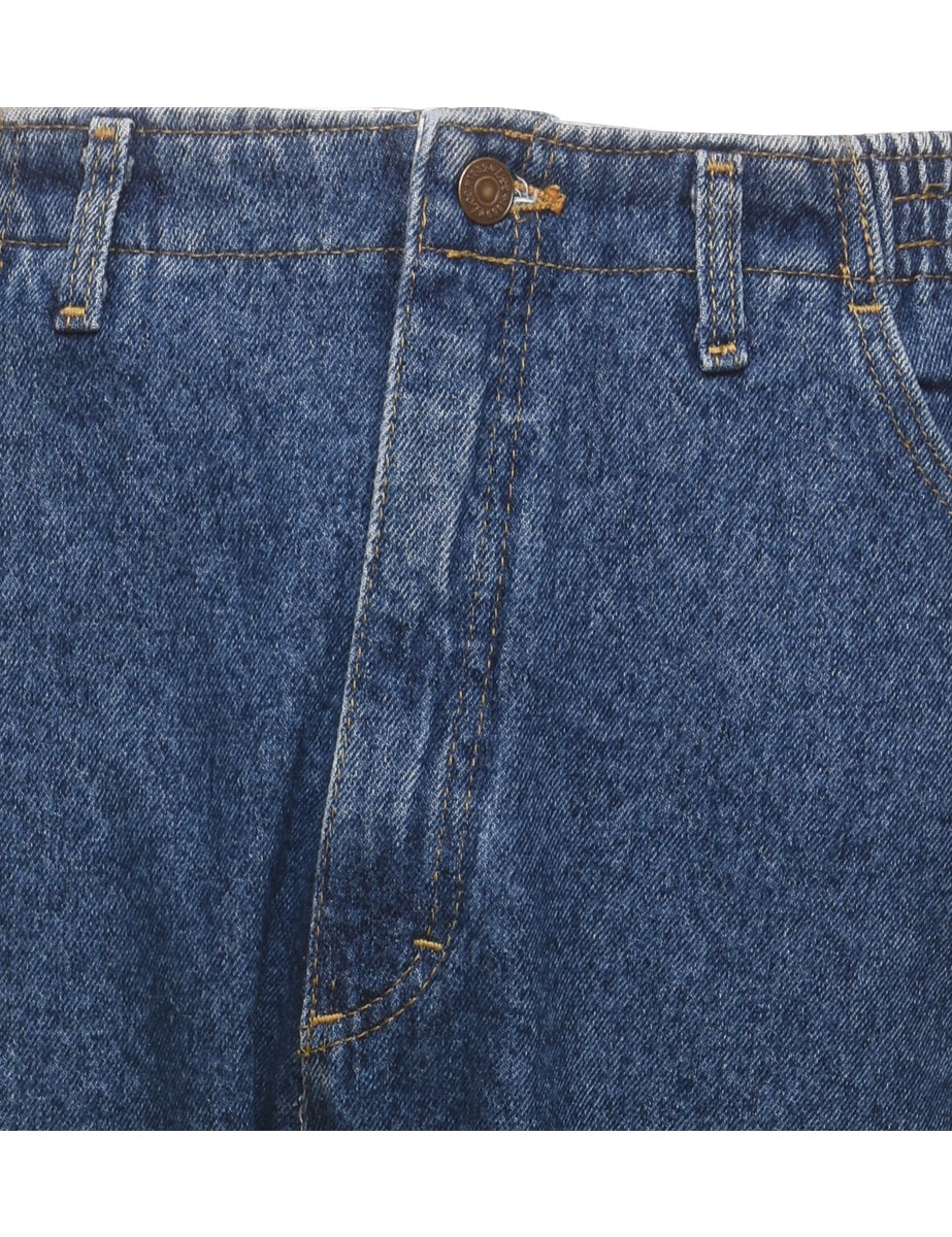 Lee High Waist Denim Medium Wash Trousers - W34 L30