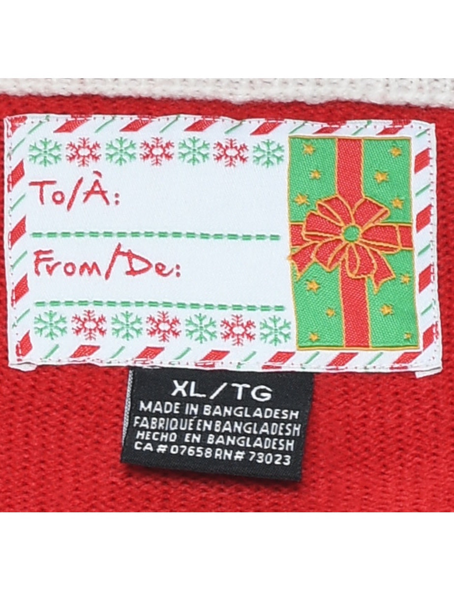 Red Christmas Jumper - XL