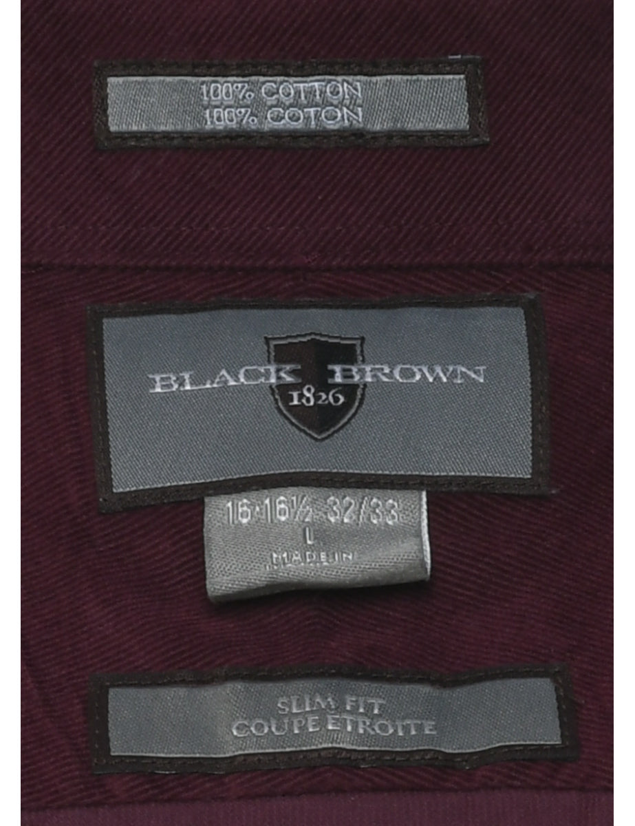 Corduroy Maroon Shirt - L