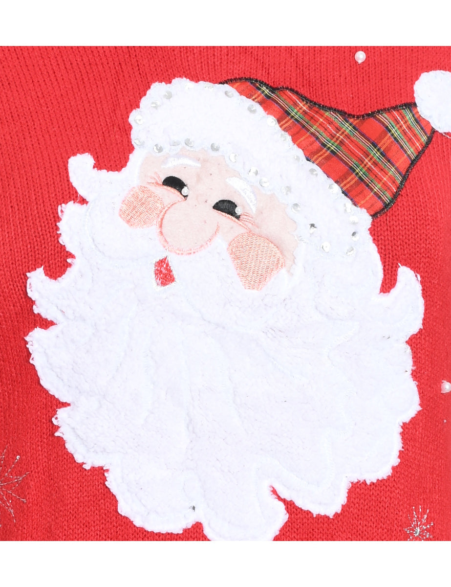Santa Claus Christmas Jumper - M