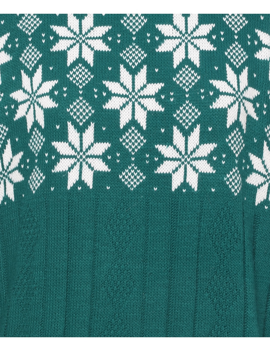 Nordic Green Jumper - M