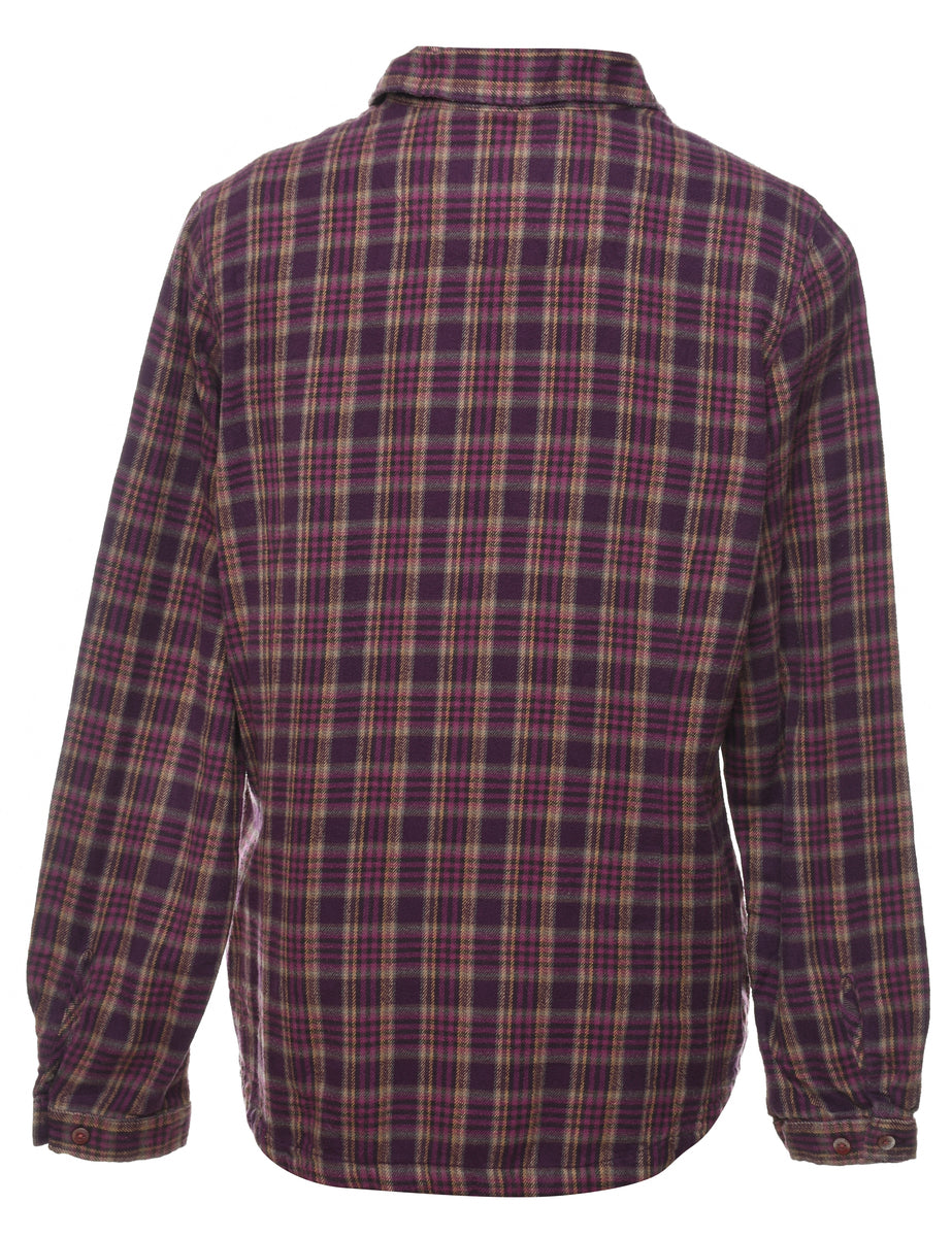 Woolrich Plum Checked Shirt - L