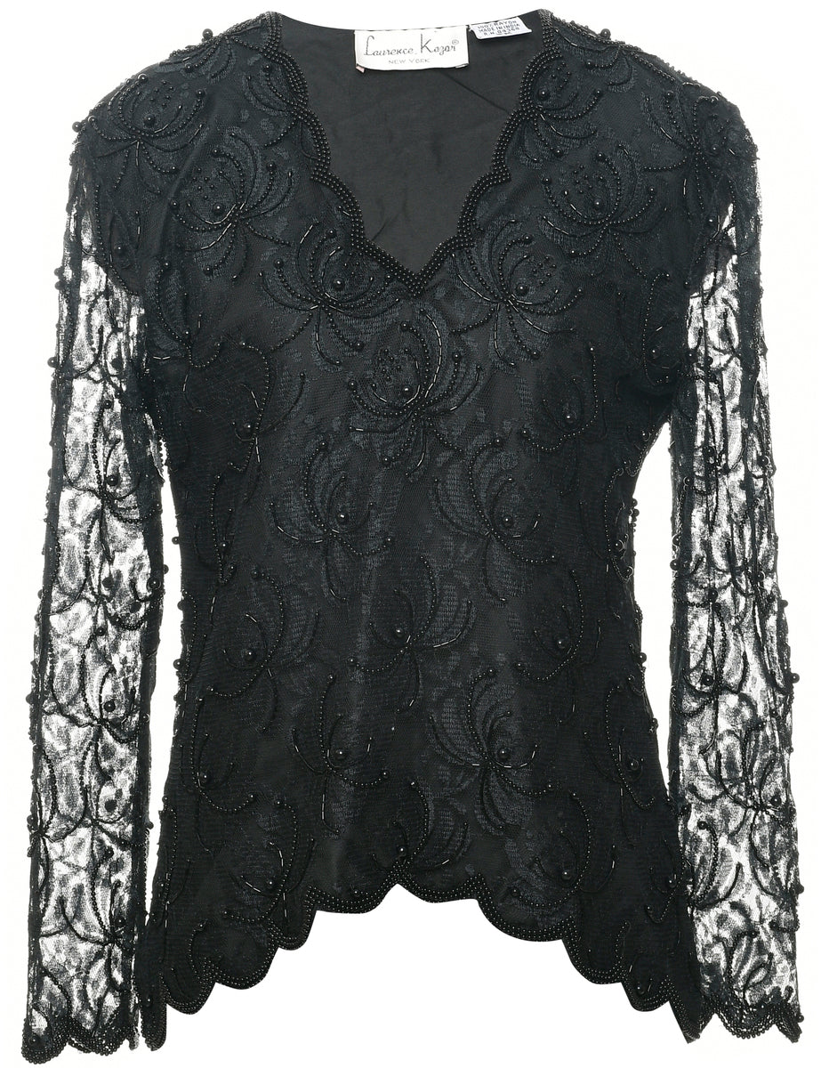 Beaded Evening Top - M