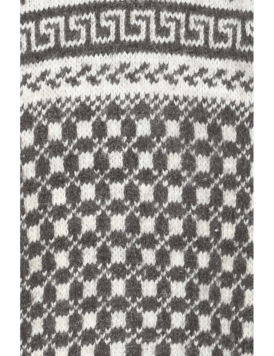 Wool Brown Jumper - M