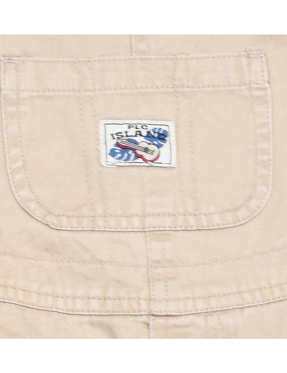 Plc Island Beige Dungarees - 2 YEARS