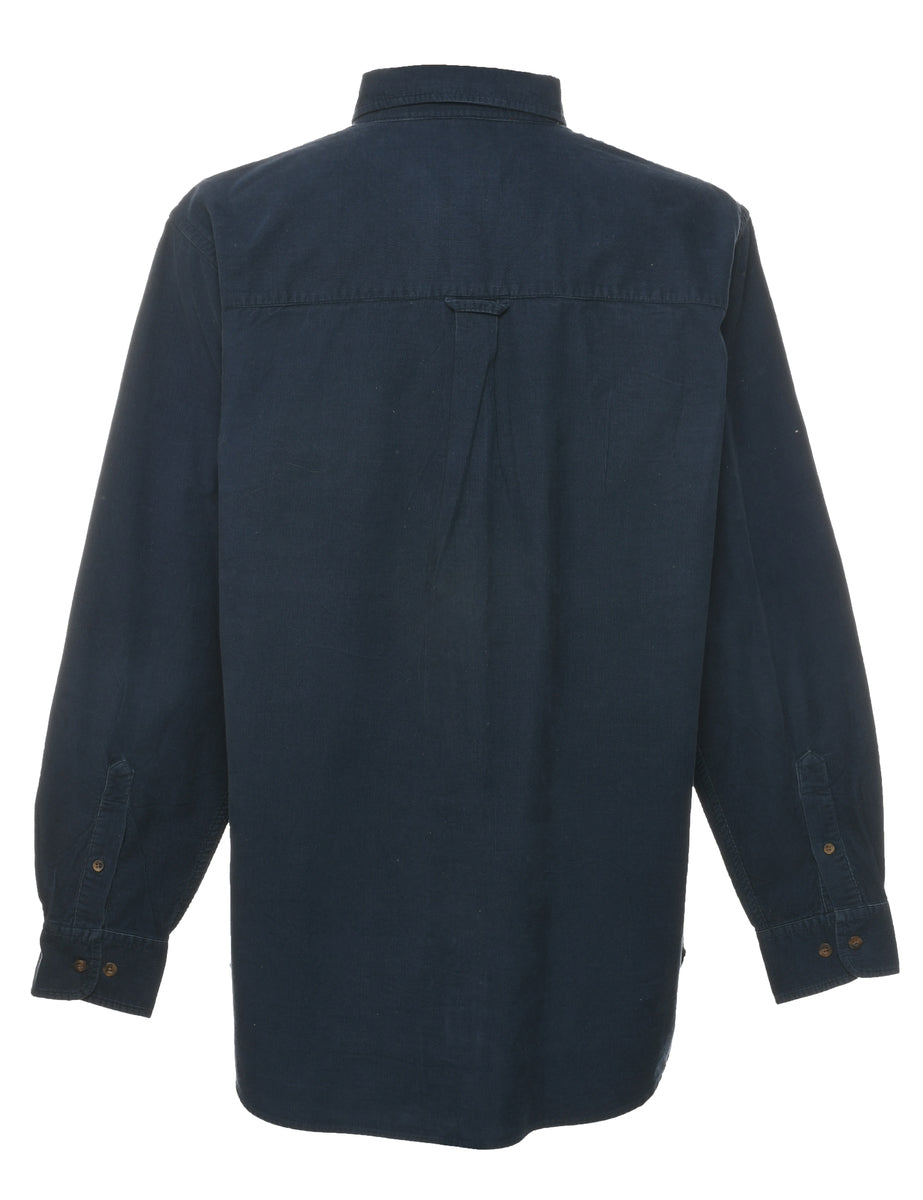 Navy Corduroy Shirt - L