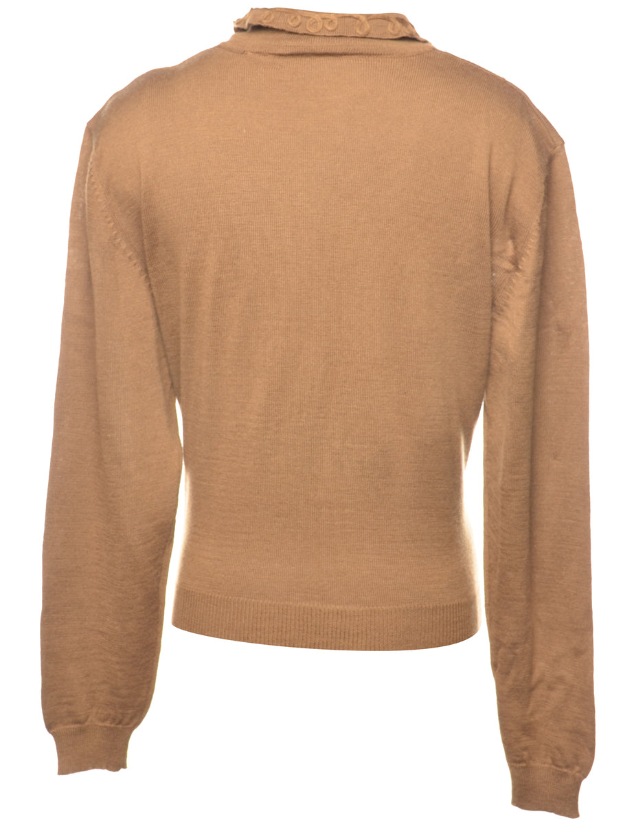 Button Front Cardigan - M