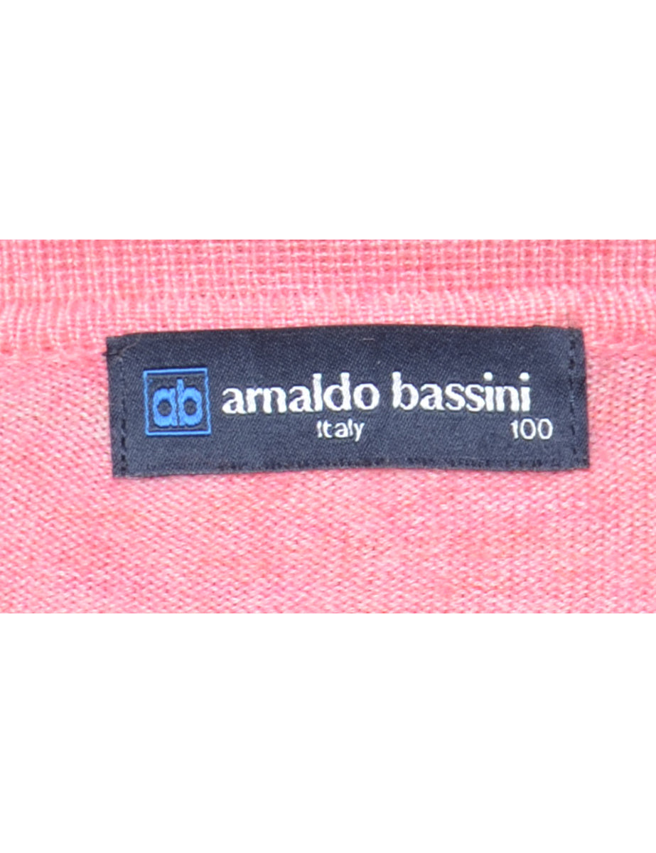Pink Fine Knit Jumper - M