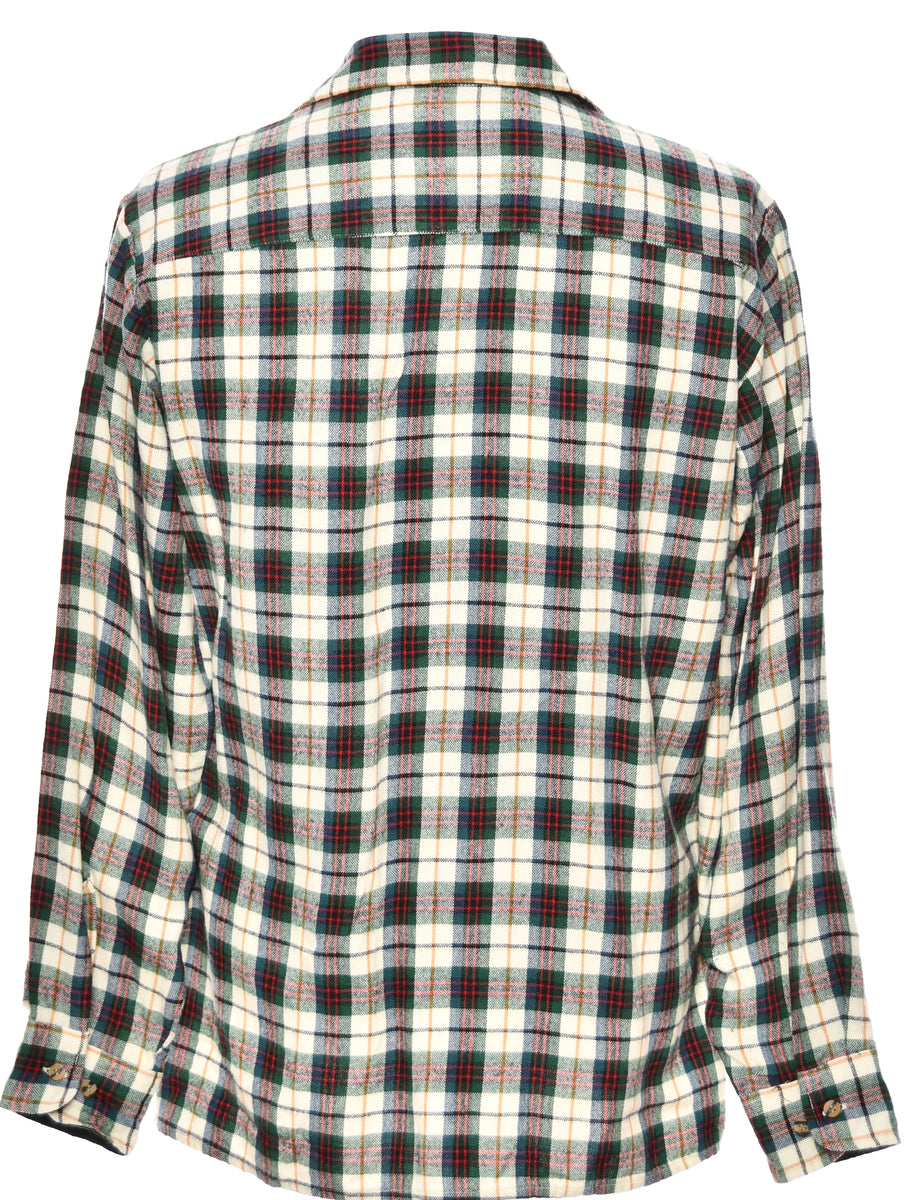 Long Sleeved Multi Colour Checked Shirt - M