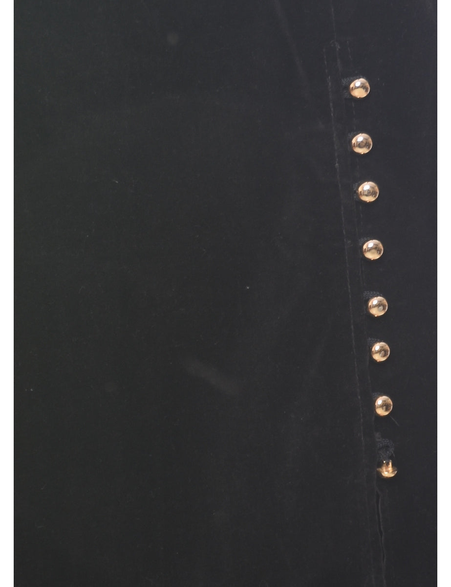 Velvet A-line Skirt - M