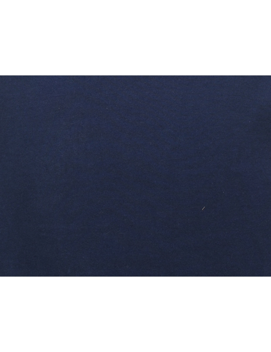 Navy Plain Sweatshirt - L