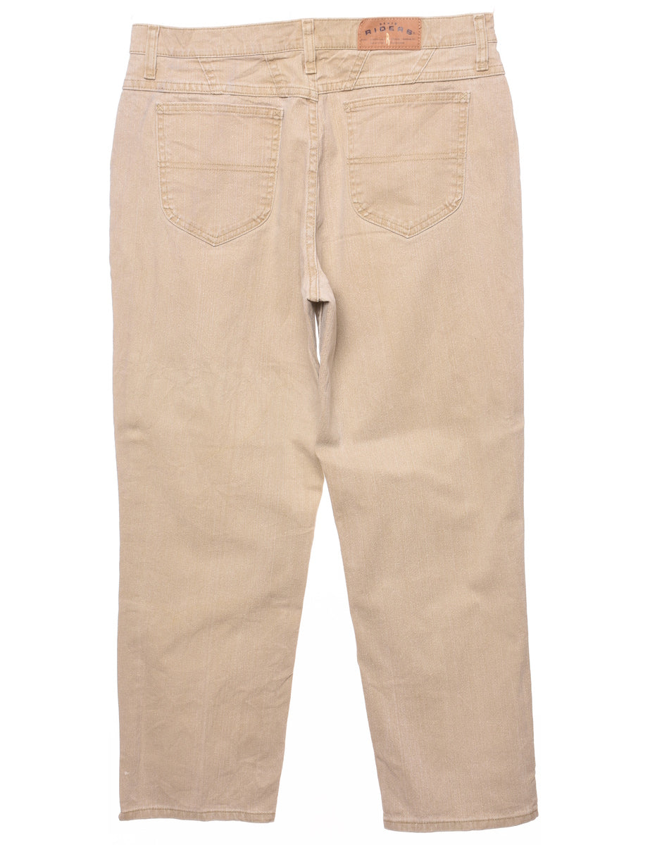 Light Brown Tapered Jeans - W34 L28