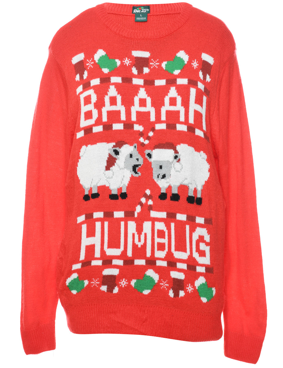 Animal Design Christmas Jumper - L