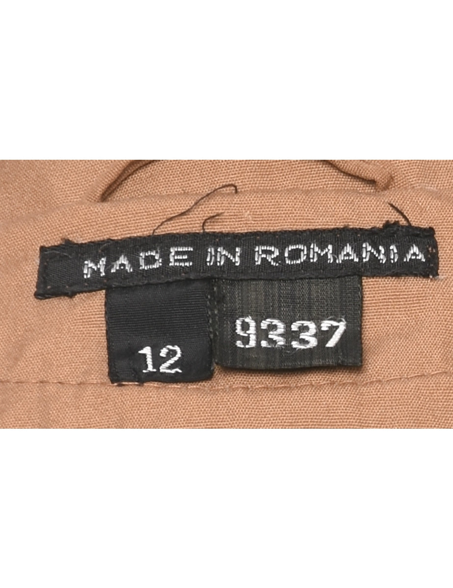 Single Breasted Trench Coat - L