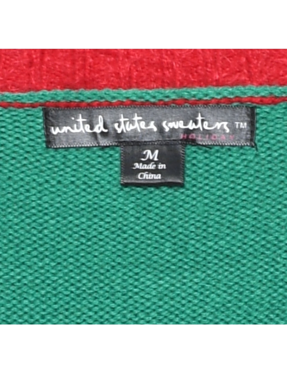 Santa Claus Christmas Jumper - M