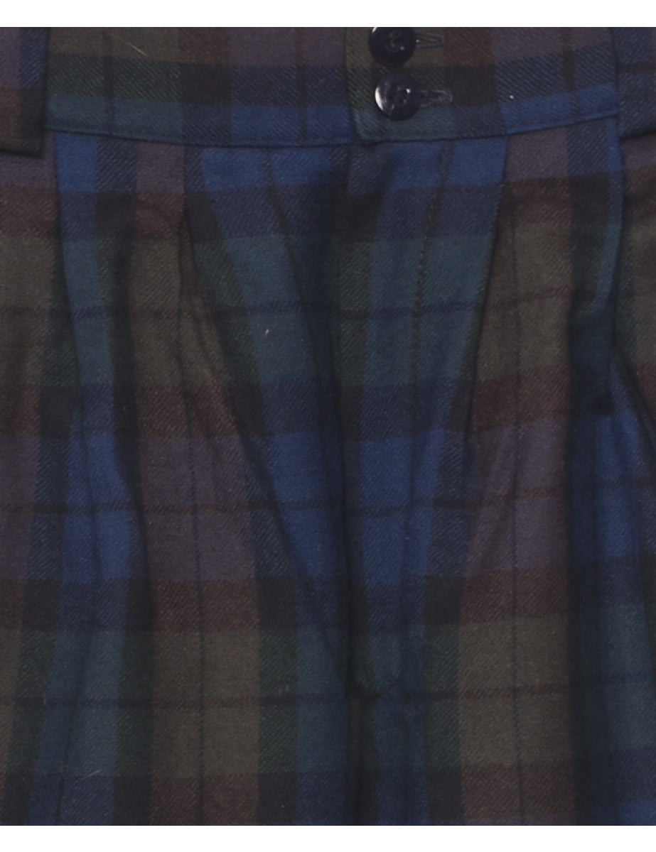 Wool Checked Trousers - W25 L27