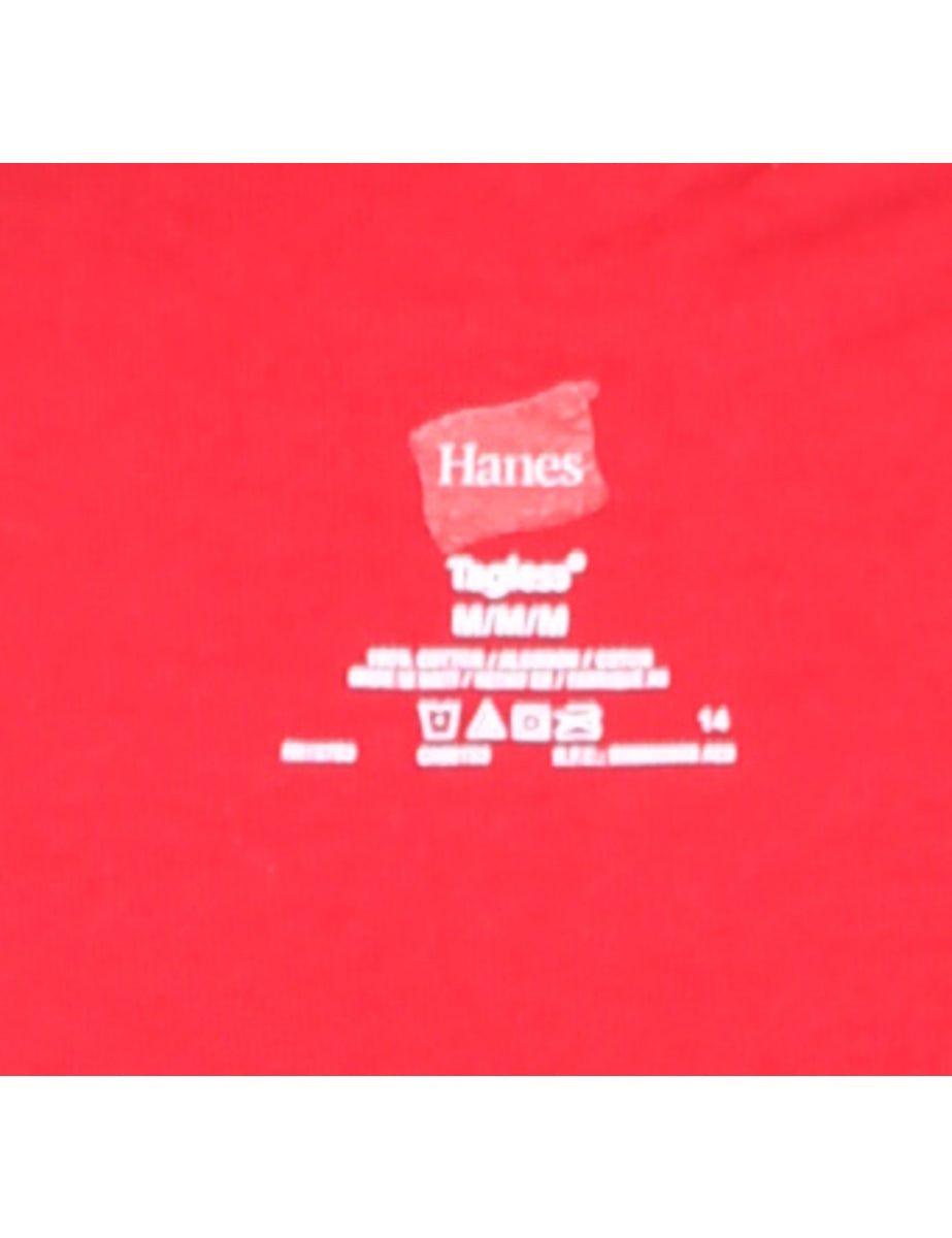 Red Printed T-shirt - M