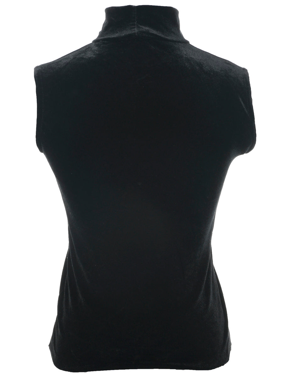 Velvet Fabric Evening Top - XS