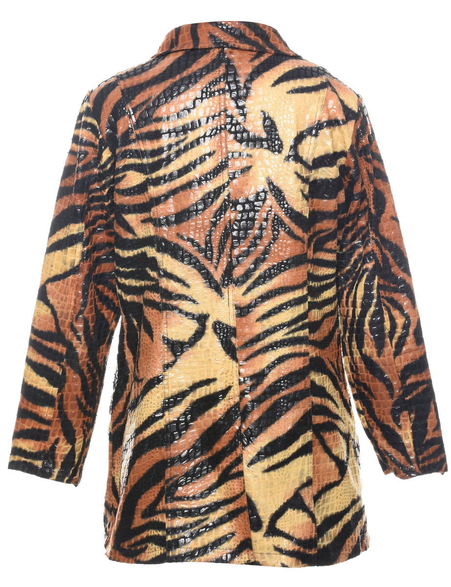 Animal Print Evening Jacket - L