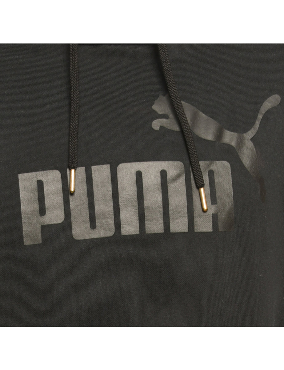 Black Puma Printed Hoodie - M