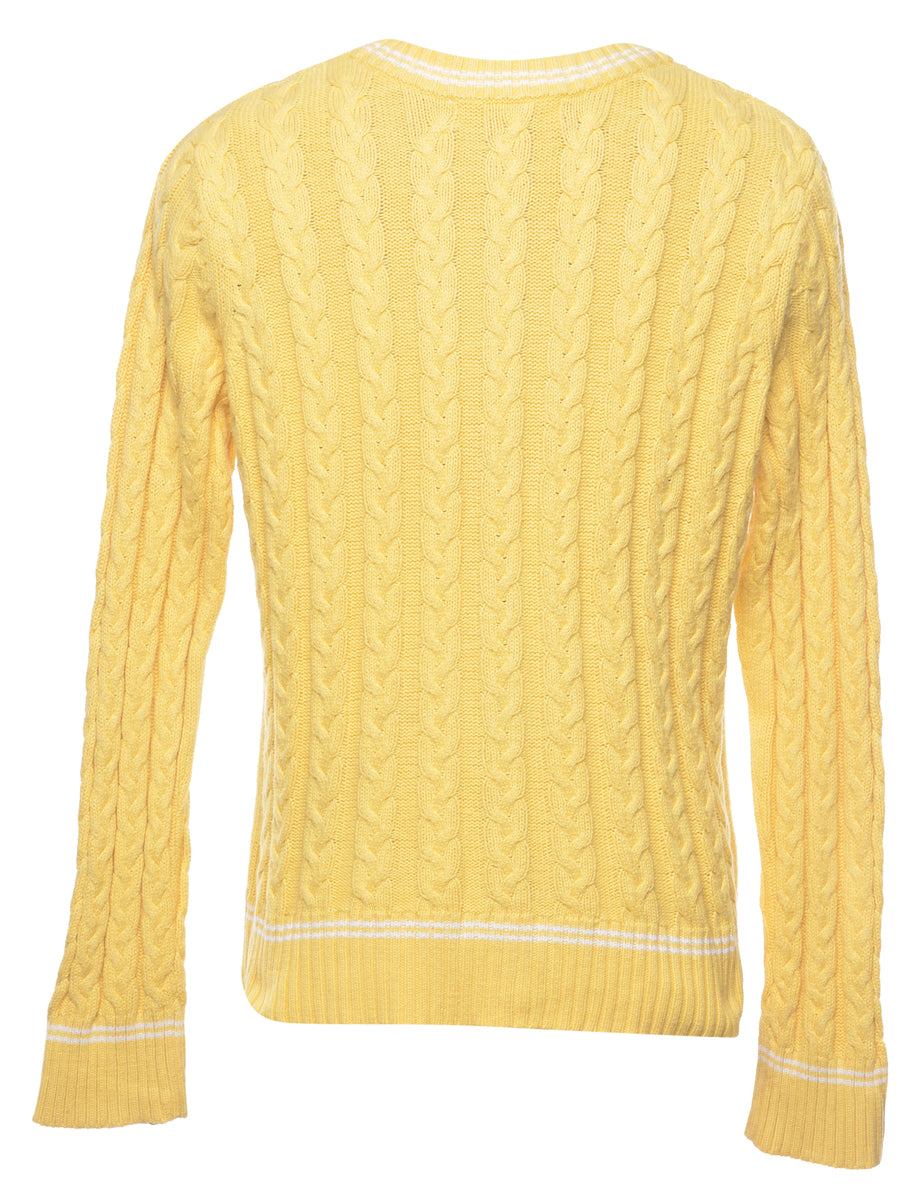 Cable Knit Cardigan - M