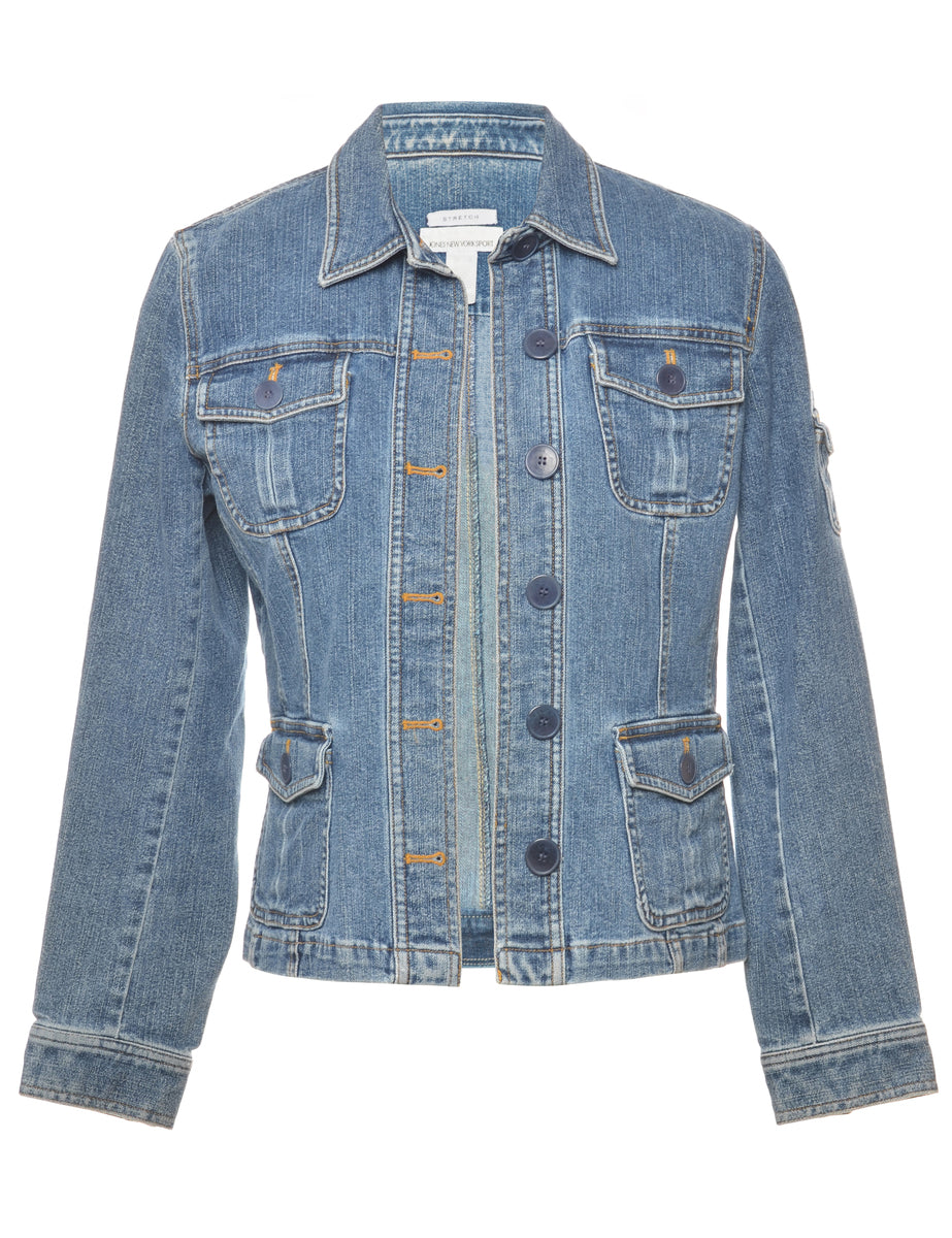 Medium Wash Denim Jacket - S