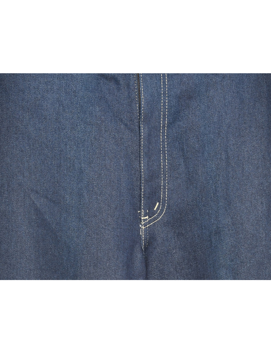 Frayed Edge Straight Fit Jeans - W30 L36