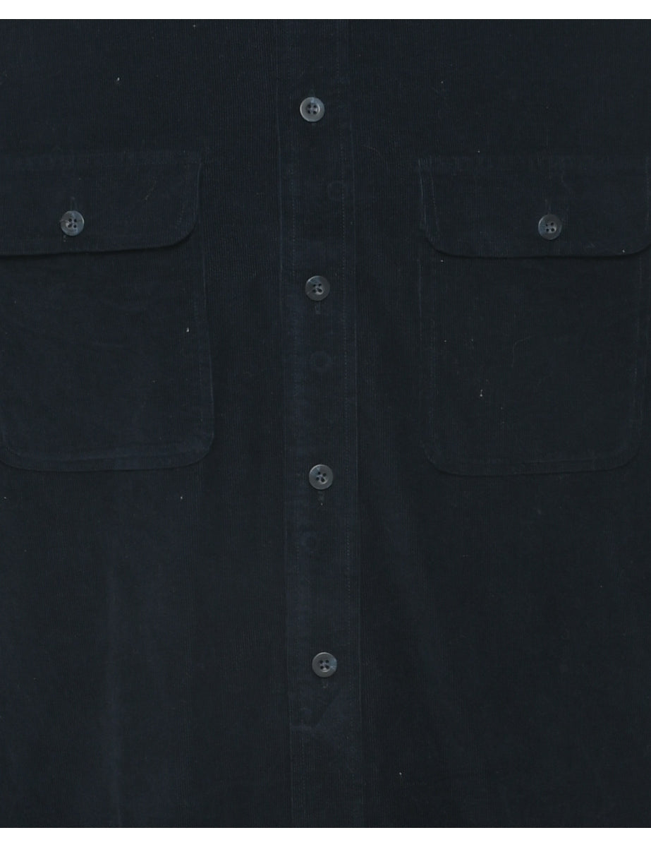 Corduroy Navy Shirt - L