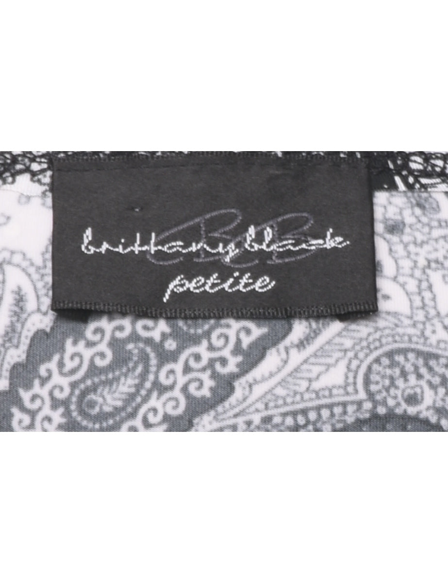 Paisley Evening Top - M