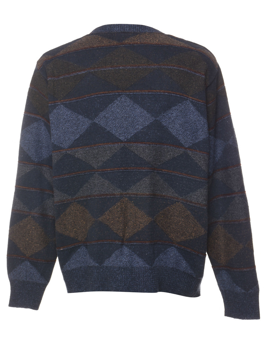 Geometric Pattern Jumper - L
