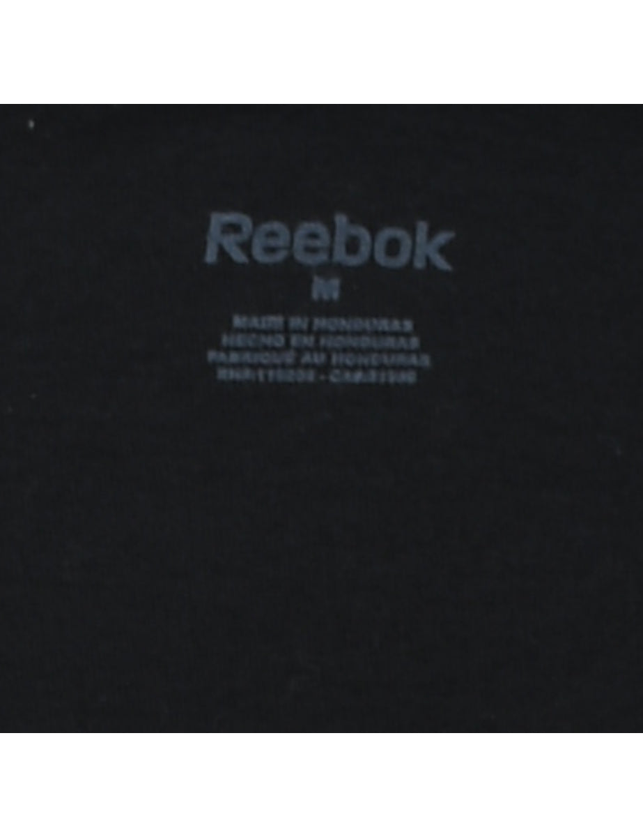 Reebok Printed Black, Grey & White UFC T-shirt - M