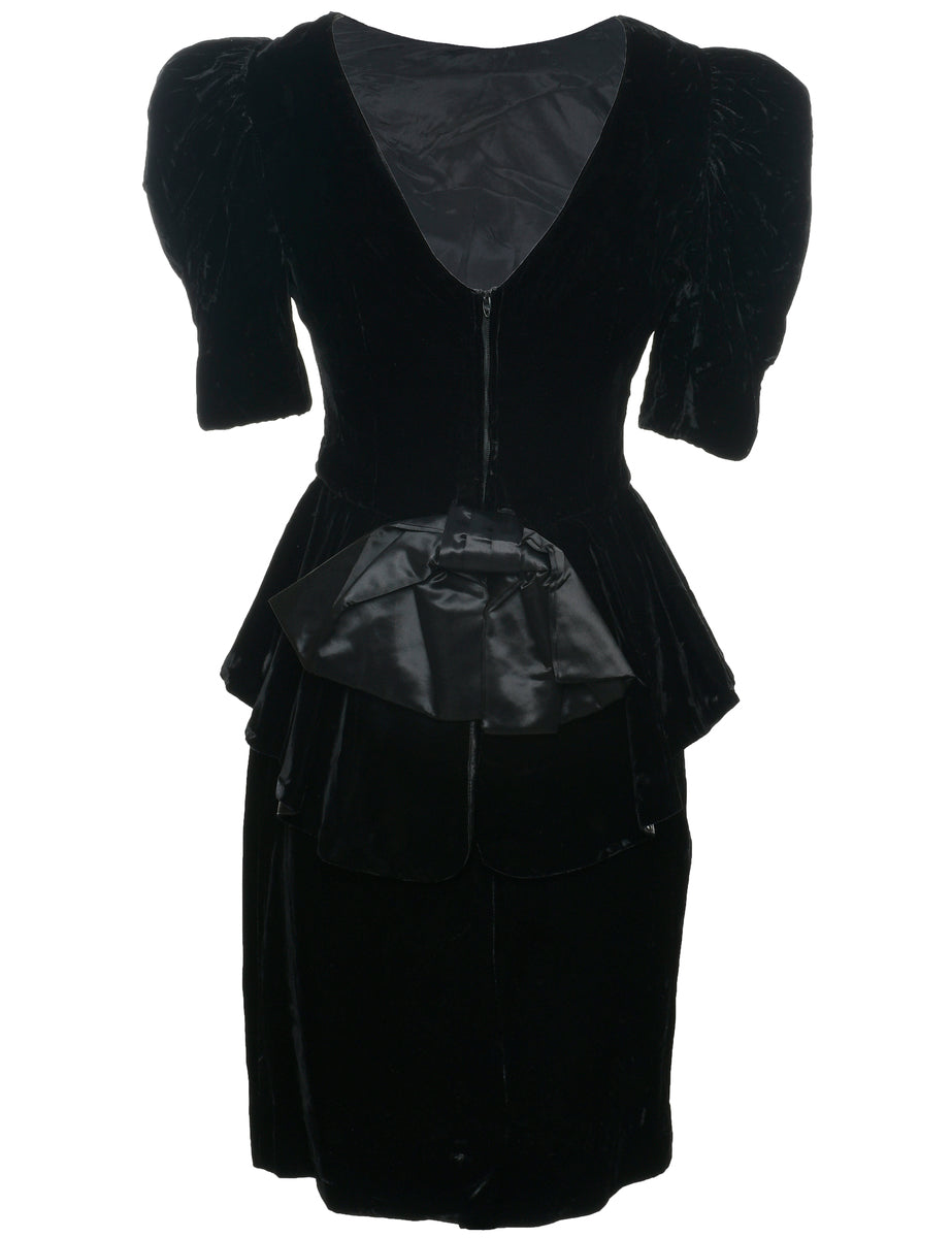 Velvet Evening Dress - S