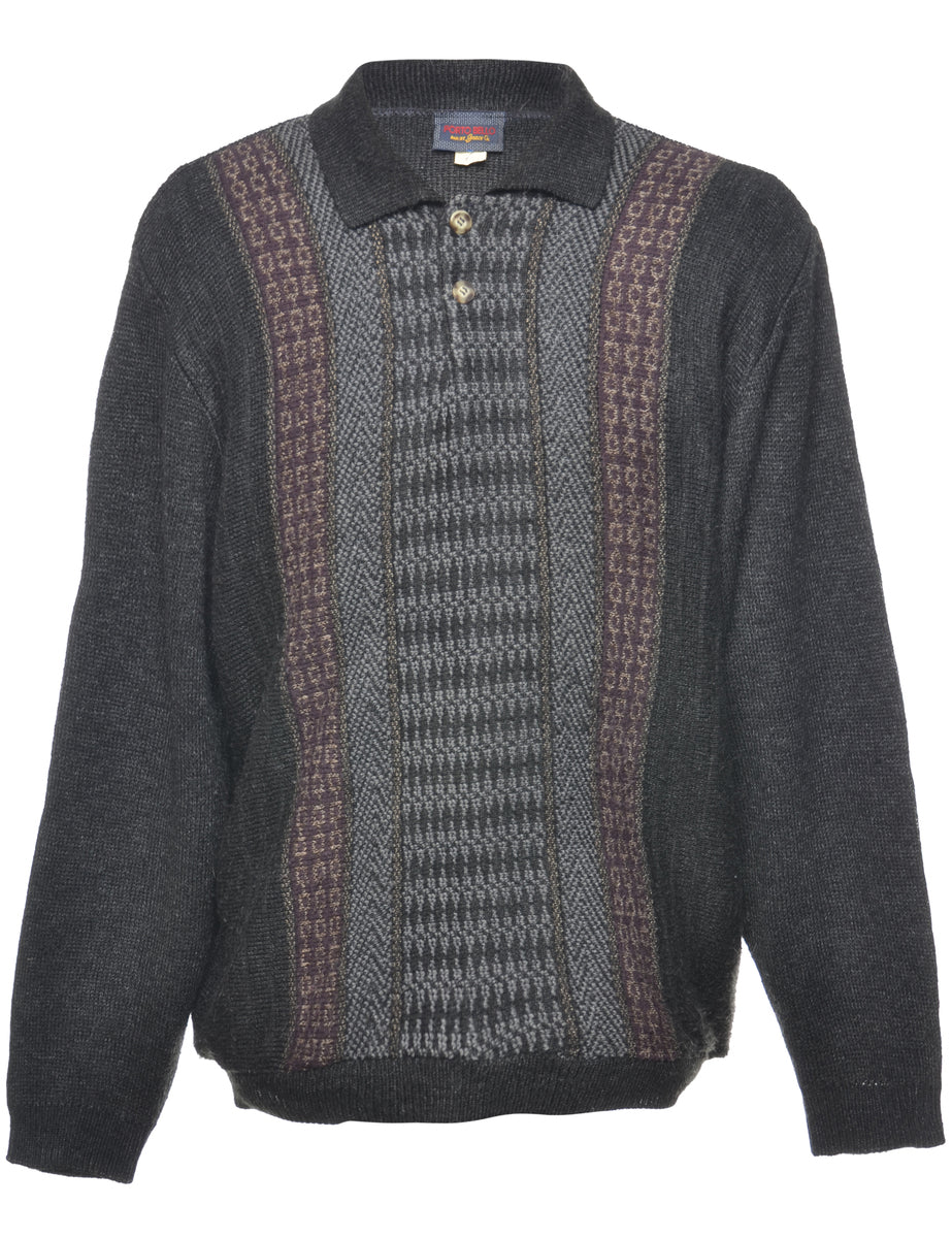 Dark Grey Jumper - L