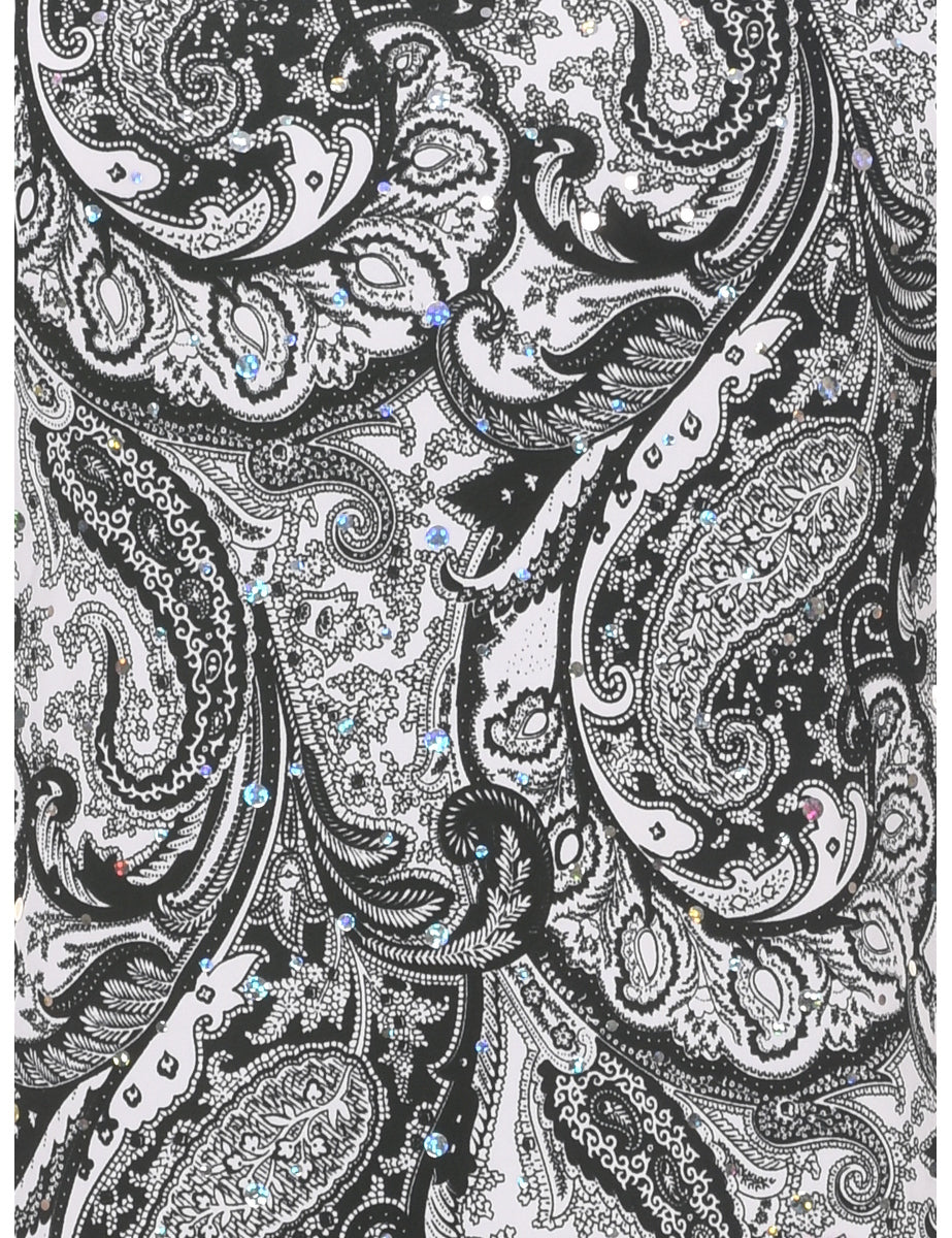Paisley Evening Top - M